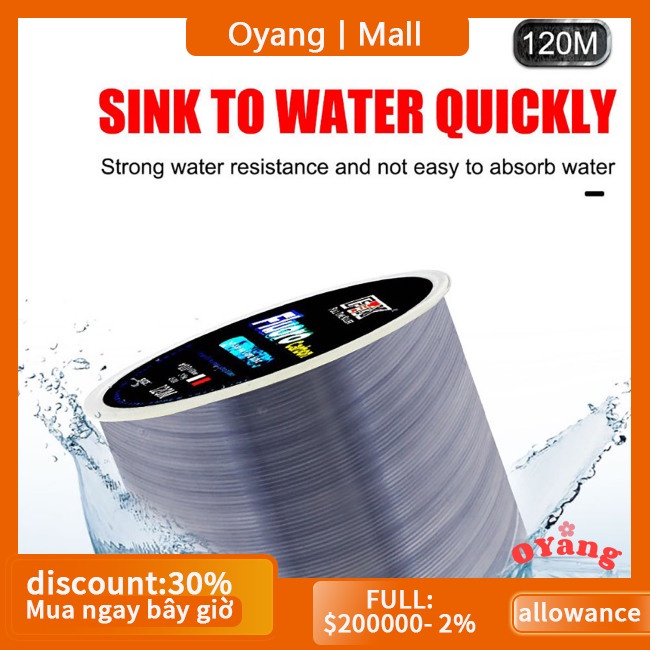 Oyang Cuộn Dây Câu Cá 120m 4.13-34.32lb Bằng Sợi carbon Siêu Bền