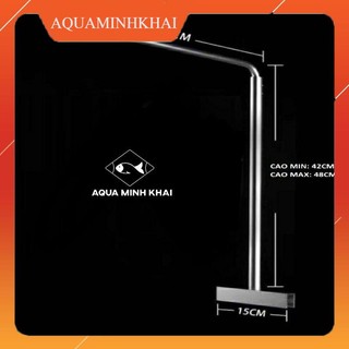 Giá treo đèn bể cá cảnh bể thủy sinh mufan chữ L (1 chân), dây treo đèn, cáp treo đèn