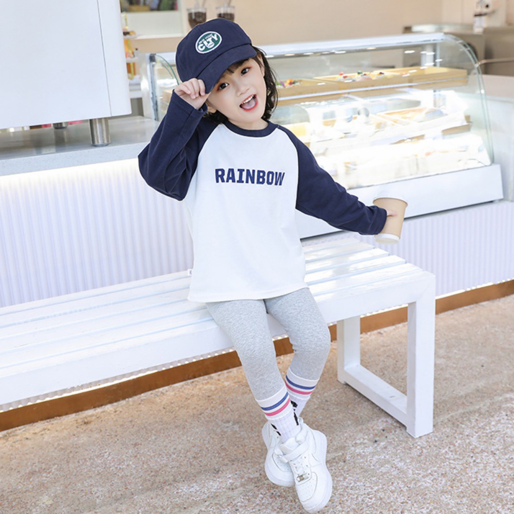 Set Áo Thun Tay Dài Và Quần Dài Cho Bé Gái