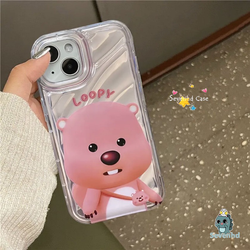 Ốp Điện Thoại Màu laser + Giá Đỡ Họa Tiết Hoạt Hình Cho iphone 15 14 13 12 11 pro max x xr xs max 8 7 plus se 2020