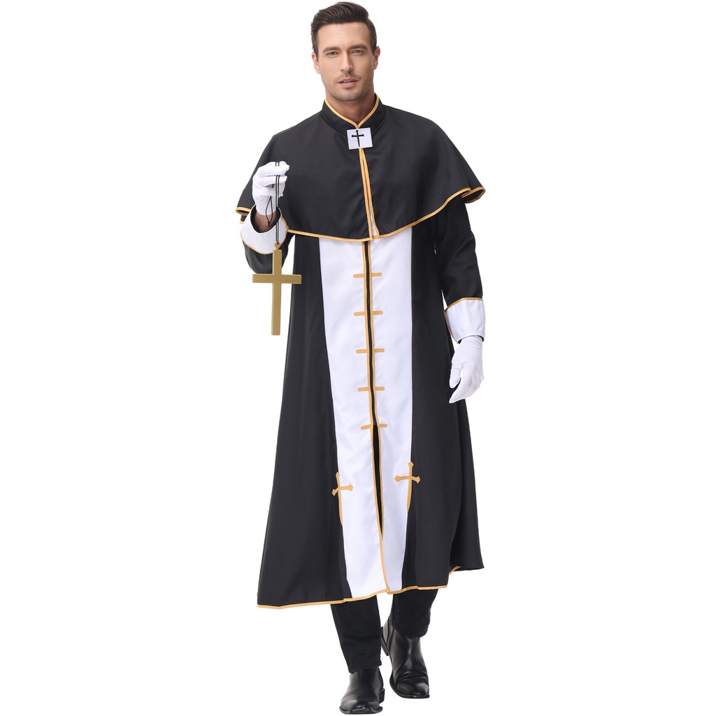 Áo Choàng Hóa Trang Thầy Công Giáo Dịp halloween Cho Nam
