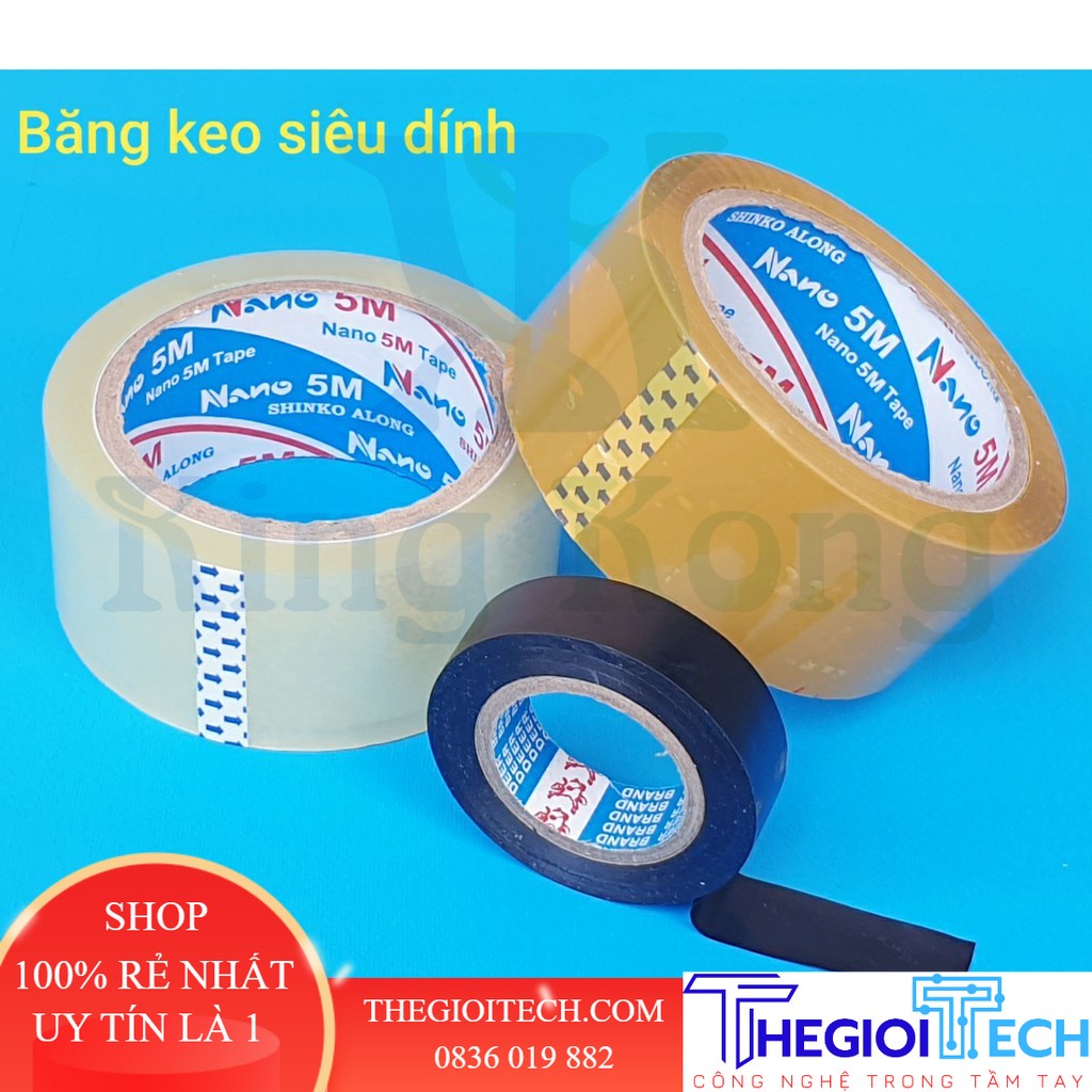 Băng Keo Trong 100 Yard King Kong - Băng keo đục 6 cuộn