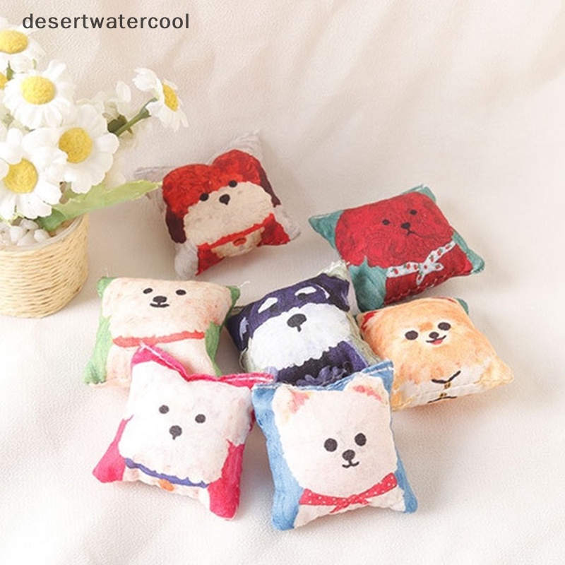 Devn Gối Tựa sofa mini Hình Đầu Chú Chó Tỉ Lệ 1: 12 Trang Trí Nhà Búp Bê