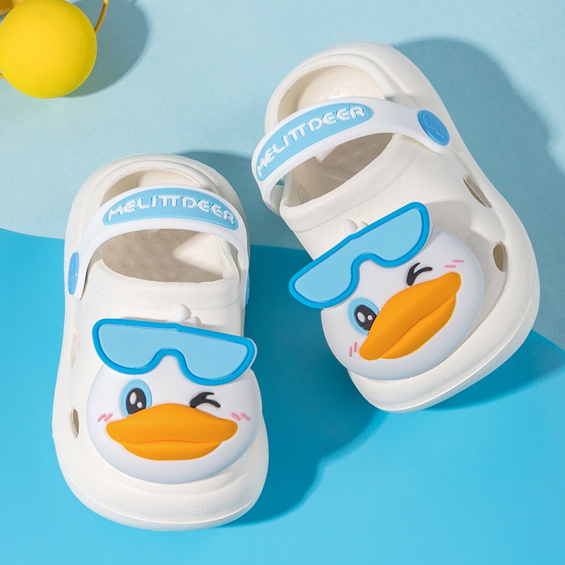 AYUER Xăng Đan crocs Đế Mềm Họa Tiết Động Vật Hoạt Hình 3d diy Cho Bé