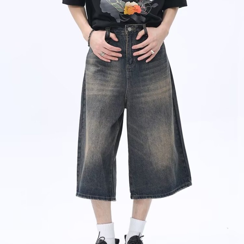 Quần jeans Lửng vintage Thời Trang Dành Cho Nam
