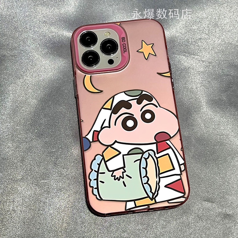 Ốp Điện Thoại Dẻo Họa Tiết Hoạt Hình Cậu Bé Bút Chì Dễ Thương Cho iphone13pro12 shin-chan / 11 7pmax 14pro