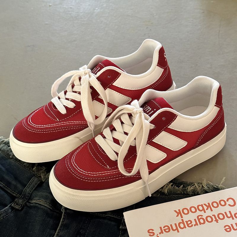 Giày Trượt Ván Vải canvas Phối Lưới Thoáng Khí Thời Trang Mùa Hè 2023 Mới Cho Nữ