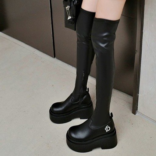 Giày Bốt Nữ Cổ Cao Đế Mềm Thời Trang Hàn Quốc