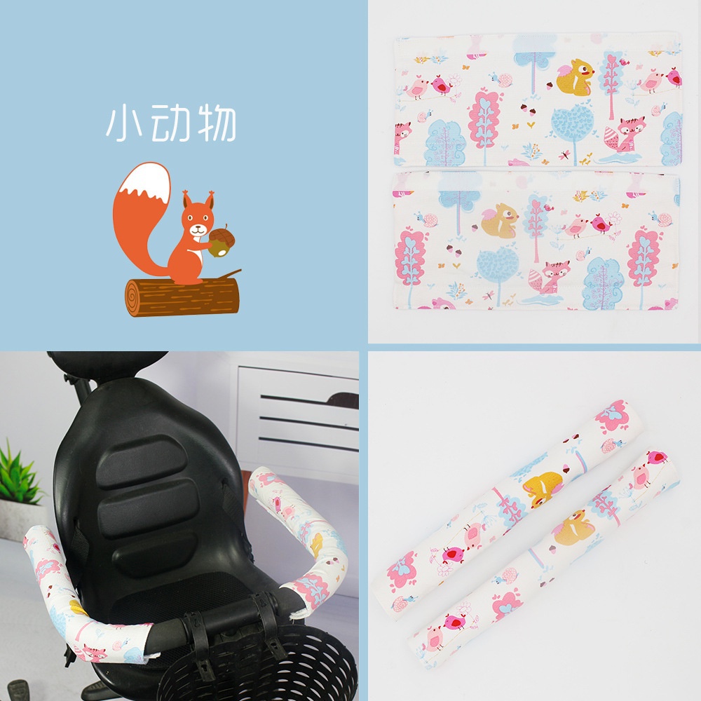 Vỏ Bọc Tay Cầm Xe Đẩy Em Bé Bằng Vải oxford