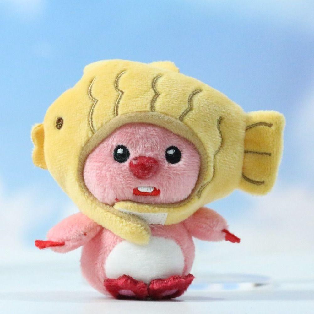 Shanrong Móc Chìa Khóa Nhồi Bông Mềm Mại Họa Tiết Hoạt Hình taiyaki beaver loopy Dễ Thương