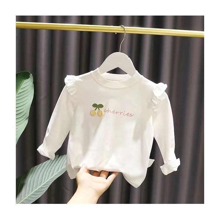 Áo Thun Tay Dài Thời Trang Cho Bé Gái 1-6 Tuổi