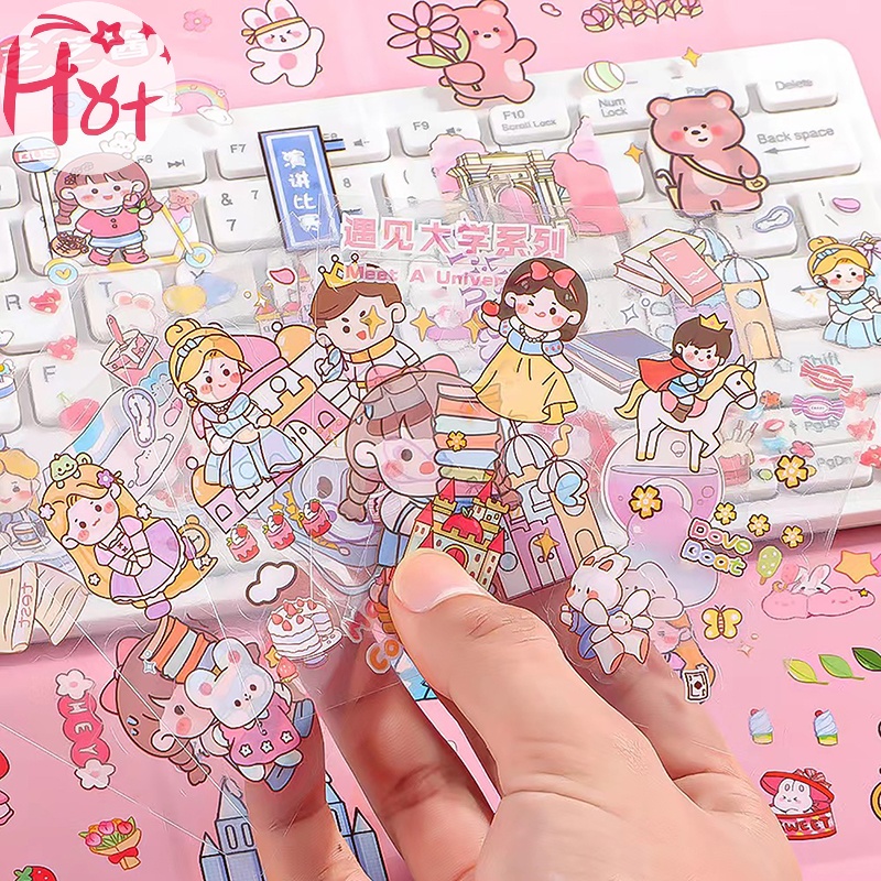 Jr Set 50 Miếng Dán anime pet Chống Nước Không Cắt Tỉa Cho Học Sinh Và Bé Gái vn