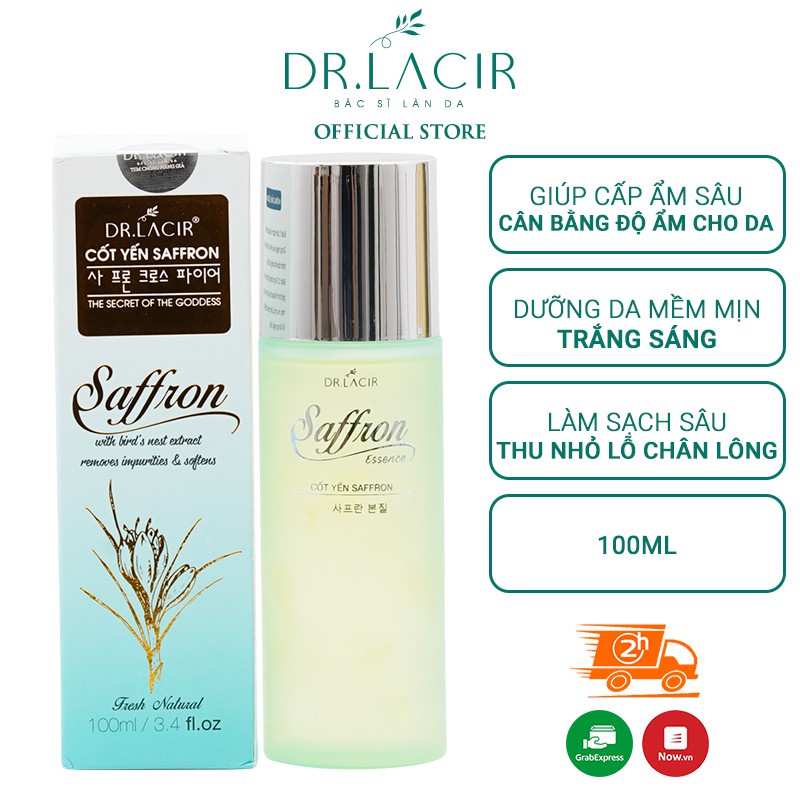 Toner Cốt Yến Saffron Drlacir 100ml DR07