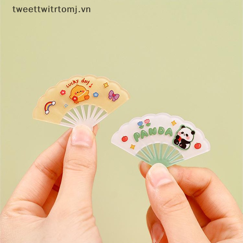 Tomj Kẹp Tóc Nhỏ Hình Quạt Hoạt Hình Dễ Thương Trang Trí Mái Hiên Kiểu Mới Làm Quà Tặng Cho Bé Gái vn