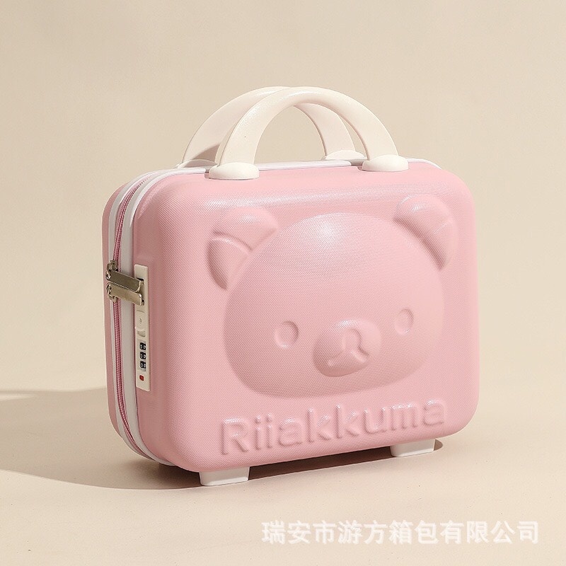 Túi đựng mỹ phẩm có khoá hoa tiết dễ thương mã T23 - Hương Dung Store