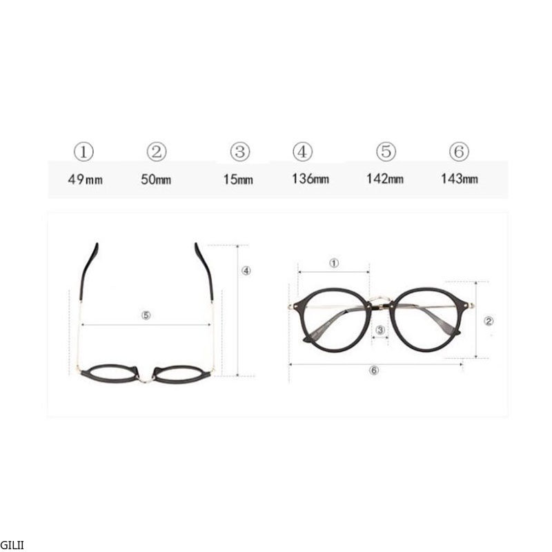 Mắt Kính Chống Ánh Sáng Xanh Gọng Kim Loại Phong Cách retro Cho Nam Nữ