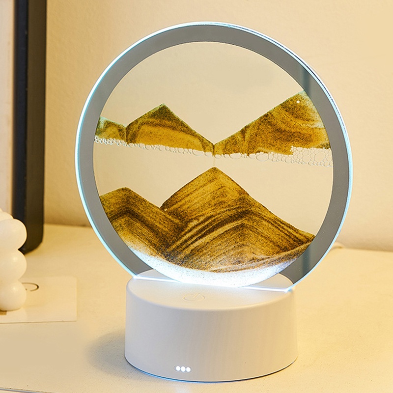 Đèn Để Bàn Dạng Cát Chảy 3d Ấn Tượng Dùng Trang Trí Phòng Ngủ