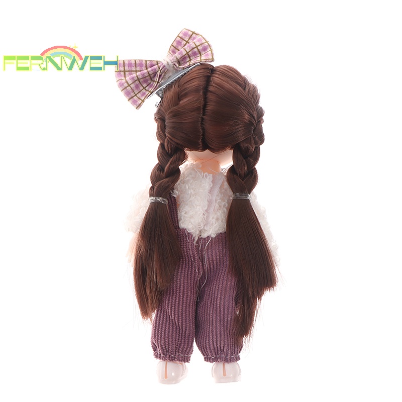 Búp Bê mini 16cm Có Khớp Chuyển Động Kèm Quần Áo Cho Bé Gái