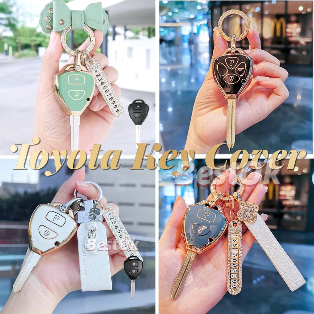 Bao da chìa khóa Toyota Vios, Yaris, Innova, Altis, Fortuner, Hilux, Camry 2006 - 2012 Bao Da Chìa Khóa xe TOYOTA Vios E&G 2014-2018, Vios E2019-2020.Vỏ chìa khoá độ gập xe Toyota 3 NÚT Innova, Fortuner, Vios, Yaris, Corolla, Altis, Camry.