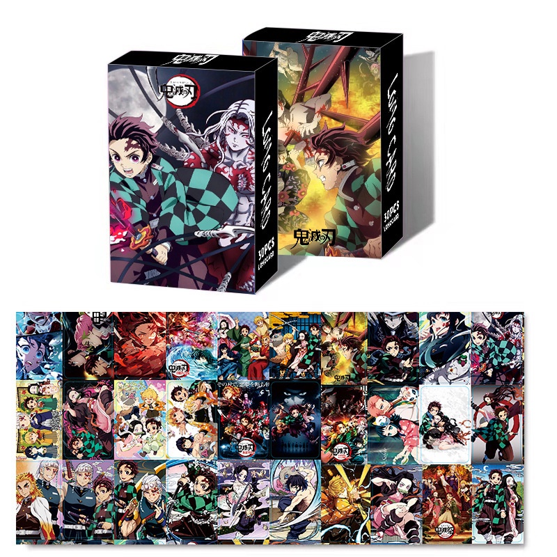 Demon Slayer Jujutsu Kaisen ONE PIECE Lomo Card Photocard 30pcs/box