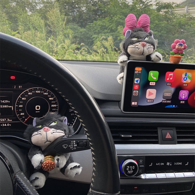 Car Huai Block Cover Decoration Lucifer Cat Car Turn Light Wiper Blade Creative Doll Decoration Car Decorations Female xgSJ