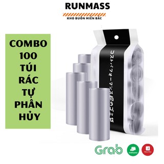 [SALE SỐC] Set 5 cuộn túi rác tự phân hủy mẫu mới công nghệ Nhật Bản size 45x50cm