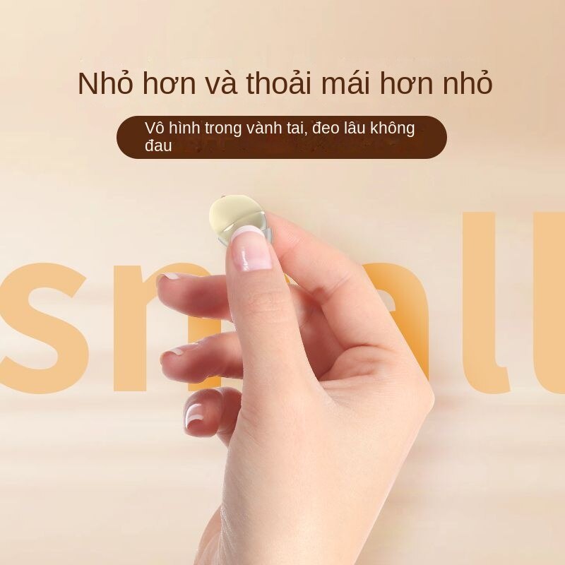 Tai nghe Bluetooth không dây ngủ mới mini siêu nhỏ âm cao vô hình tai nghe Android, Apple, thể thao thông dụng