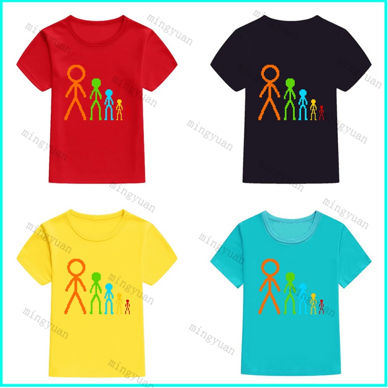 Áo Thun Tay Ngắn Dáng Rộng In Hình Mingyuan Alan Becker Thời Trang Cho Tuổi Teen