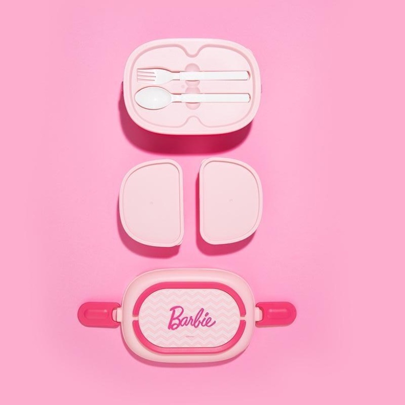 Hộp cơm miniso 1600ml Hai Lớp Có Tay Cầm Họa Tiết Hoạt Hình Có Thể Dùng Trong Lò Vi Sóng