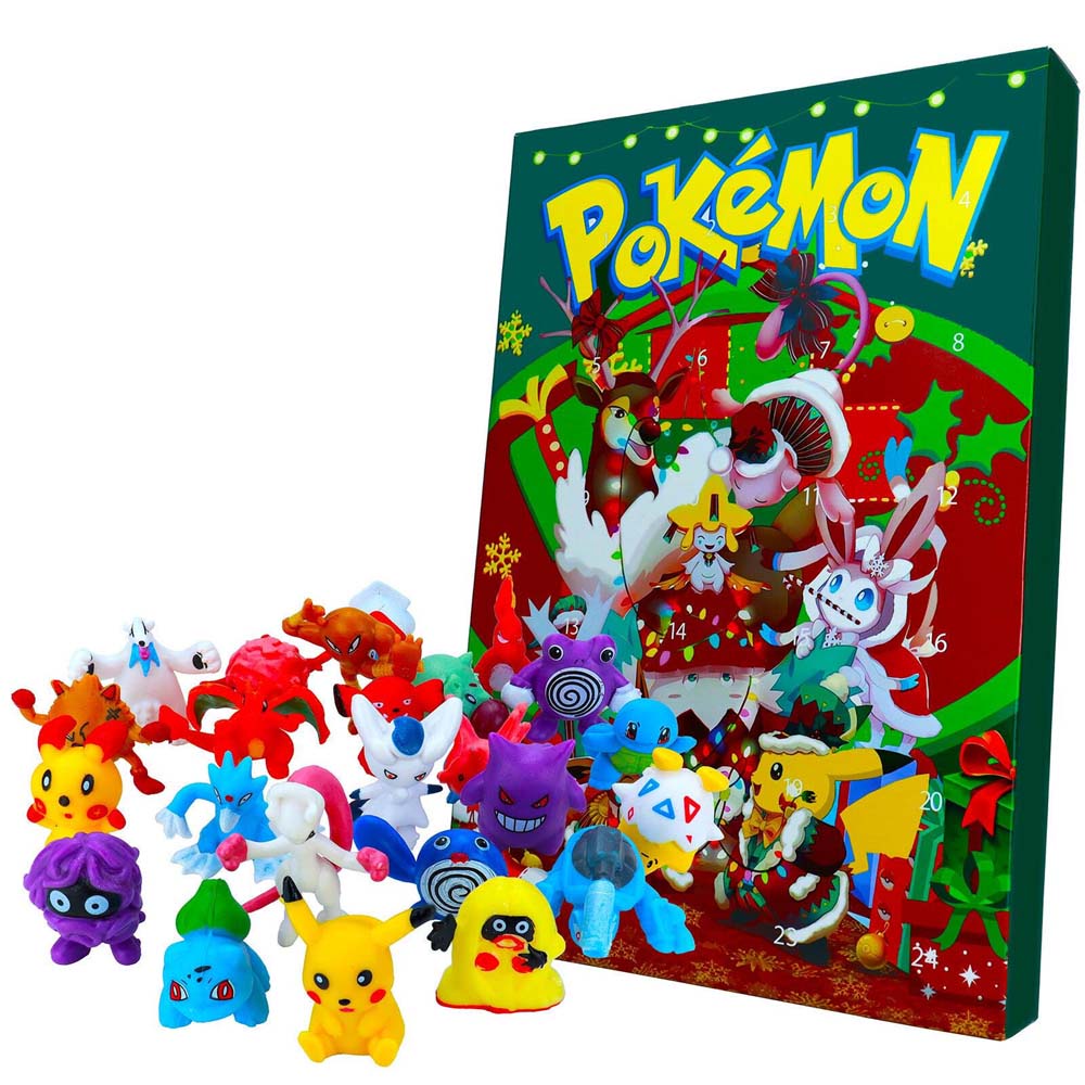 2023 Christmas Pokemon Figure 24 Days Countdown Advent Calendar Surprise Gift