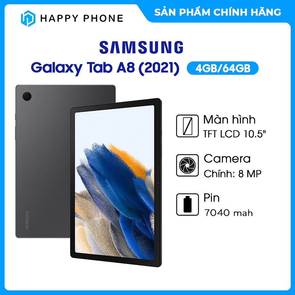 Máy tính bảng Samsung Galaxy Tab A8   - Hàng chính hãng - ĐÃ KÍCH HOẠT BẢO HÀNH ĐIỆN TỬ