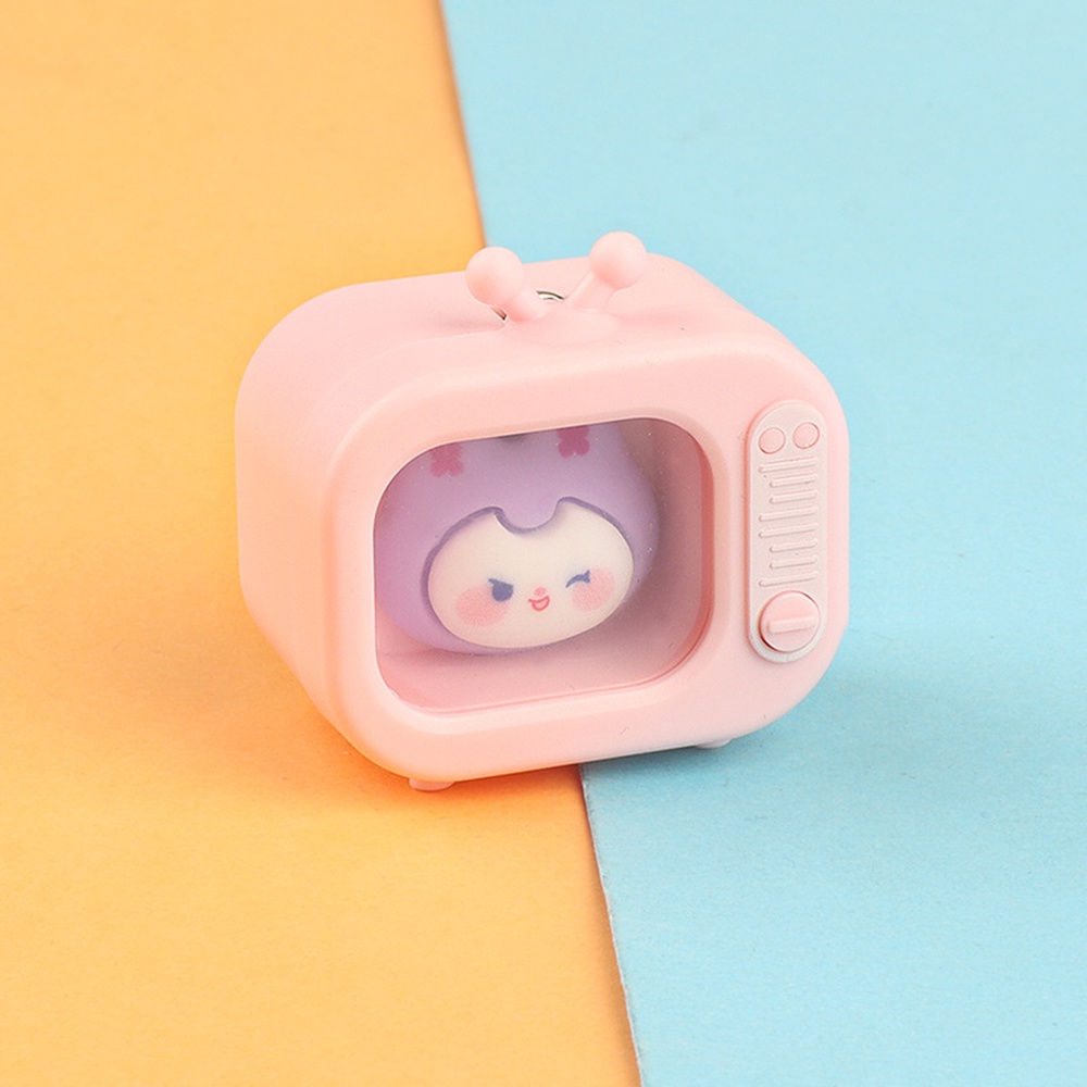 Móc Khóa Hình tv Hoạt Hình Có Đèn led Phát Sáng Dễ Thương