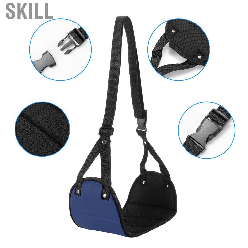 Skill Airplane Footrest  Breathable Ergonomic Design Durable Soft Portable Foot Hammock for Travel