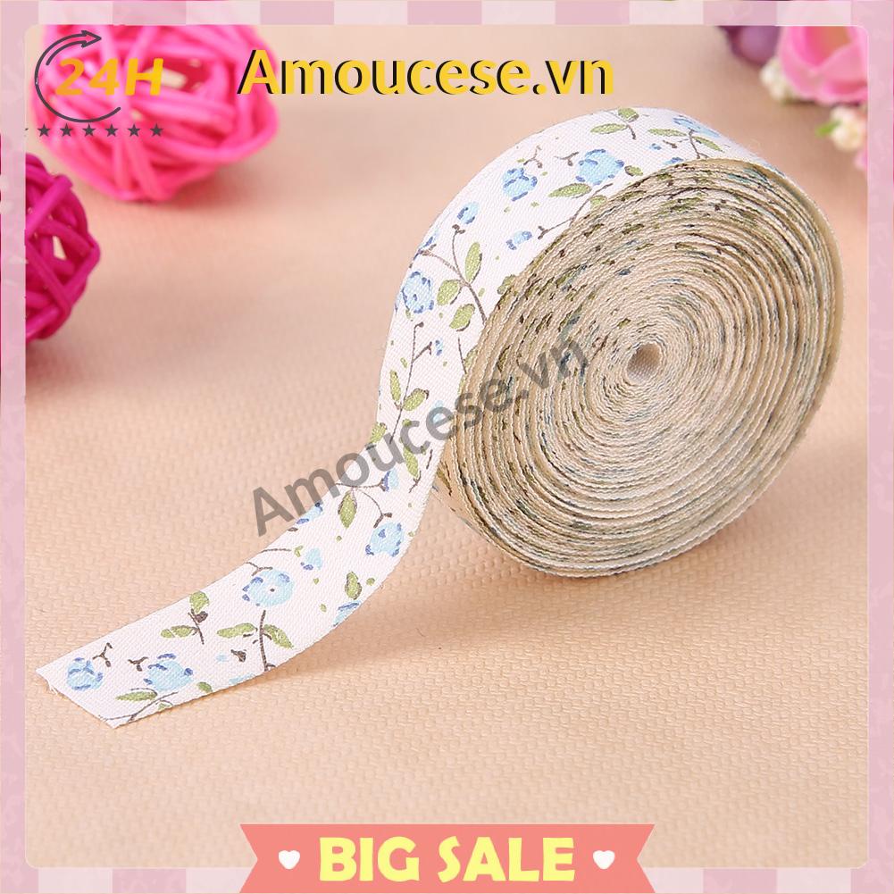 Cuộn Dây Ruy Băng In Hoa 5 yard Phụ Kiện May Vá Thủ Công diy