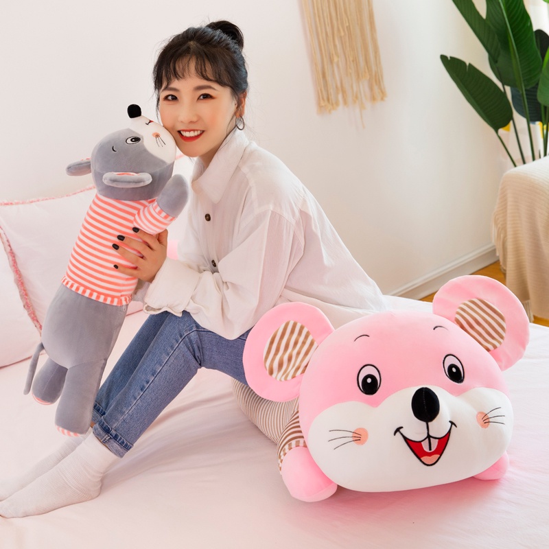 Gối Ôm Nhồi Bông Hình Chuột Rbgdoll Dễ Thương