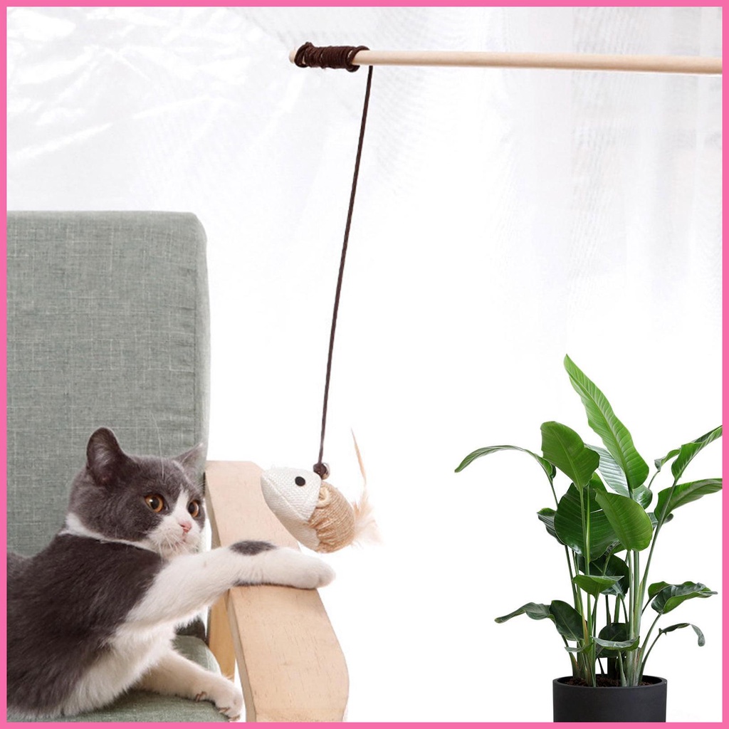 Đũa Phép Nhồi Bông Có Chuông Đồ Chơi Cho Mèo