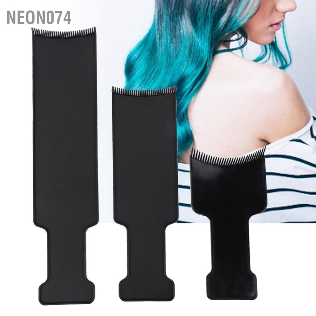 Neon074 3 Kích Cỡ Tóc Nhuộm Bàn Chải Nổi Bật Ban Tint Lược Đĩa Salon Làm Dụng Cụ Tạo Kiểu