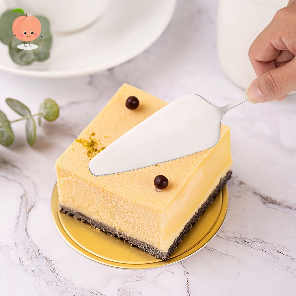 Xẻng xúc bánh kem bằng Inox nhiều màu PEACH