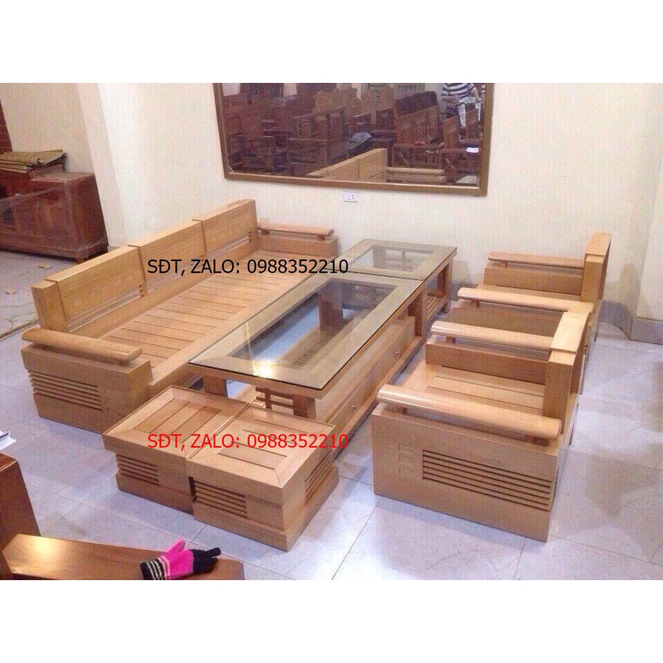 mẫu bàn ghế gỗ hiện đại cho phòng khách nhỏ