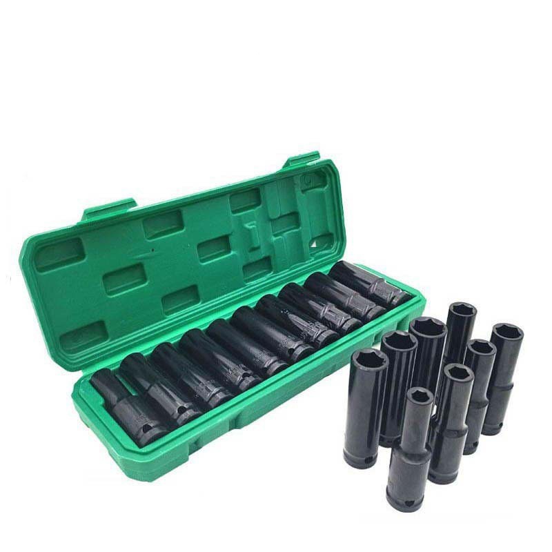 Bộ 10 đầu khẩu, đầu túyt Cao Cấp dùng cho máy siết bulong 1/2 -8-24mm