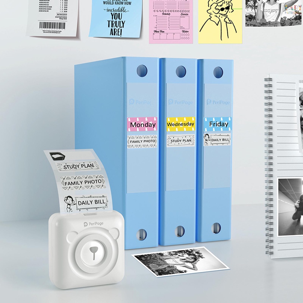 Giấy Dán Ghi Chú Không Dây a6 mini hd 304dpi In Ảnh Ký Tự