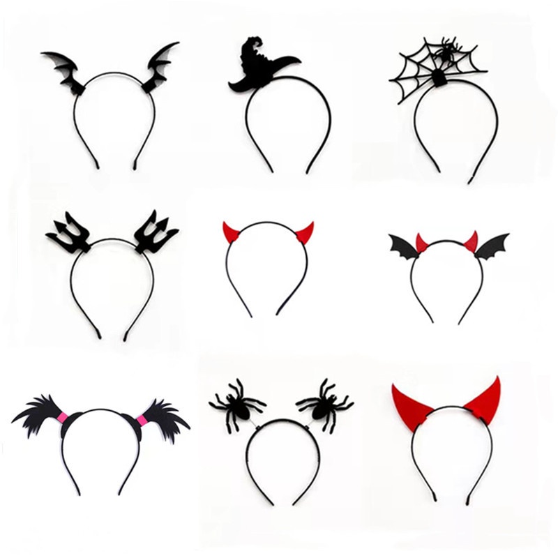 Băng Đô Cài Tóc Có Mặt Nạ Hóa Trang halloween Dễ Thương Cho Nữ