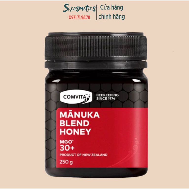 Mật ong Manuka Blend Honey MGO 30+ Comvita Úc, lọ 250g, hàng Úc