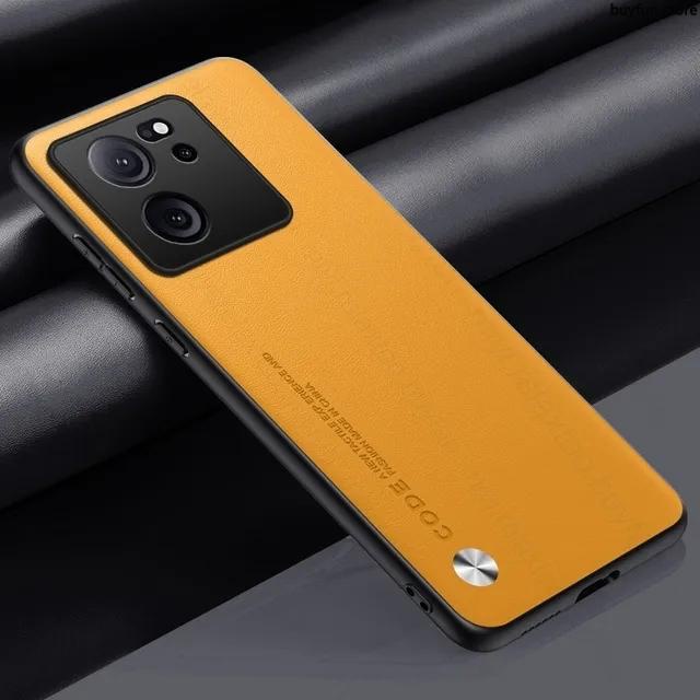 YDCG Luxury Plain Skin Leather Case Shockproof Protect Back Cover for Xiaomi 13T 11T 12T 13 T Pro t13