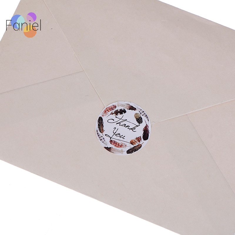 Set 500 Nhãn Dán thank you Trang Trí Sổ Tay Tiệc Cưới