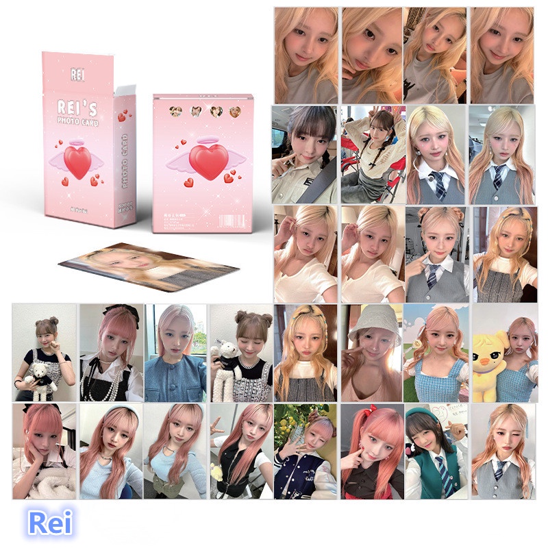 IVE Laser Card Set 50 Tấm Thẻ Ảnh WONYOUNG Leeseo YuJin LOMO Card Hình Nhóm Nhạc