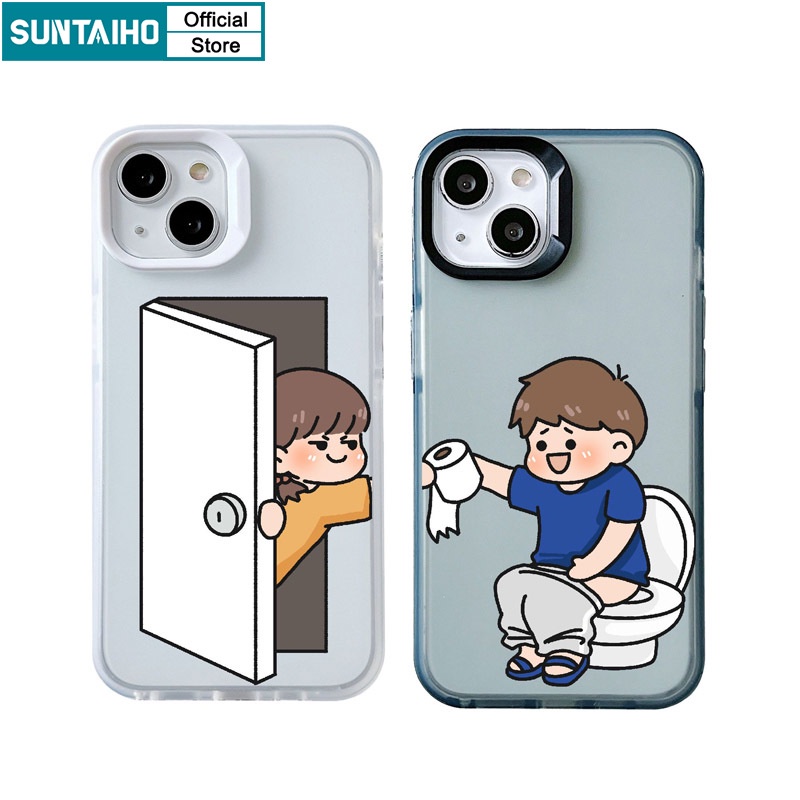 Suntaiho ốp lưng iphone Ốp Điện Thoại silicon Mềm Chống Sốc Cao Cấp Cho iphone 15 14 12 13 11 pro max ip 7 8 plus ip x xs xr xs max