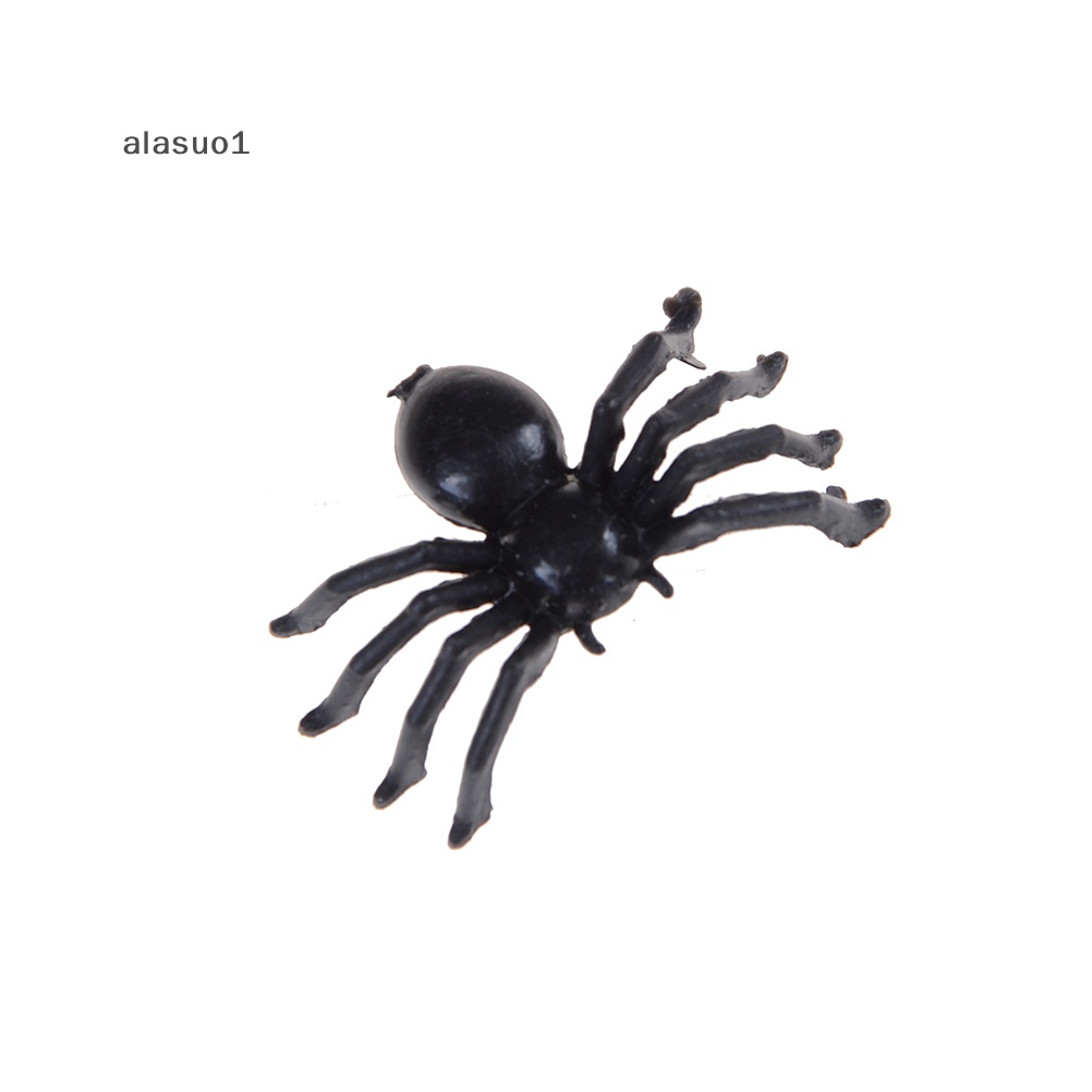 Set 50 Đồ Chơi Hình Nhện Giả Bằng Nhựa Màu Đen Vui Nhộn Dùng Hóa Trang halloween