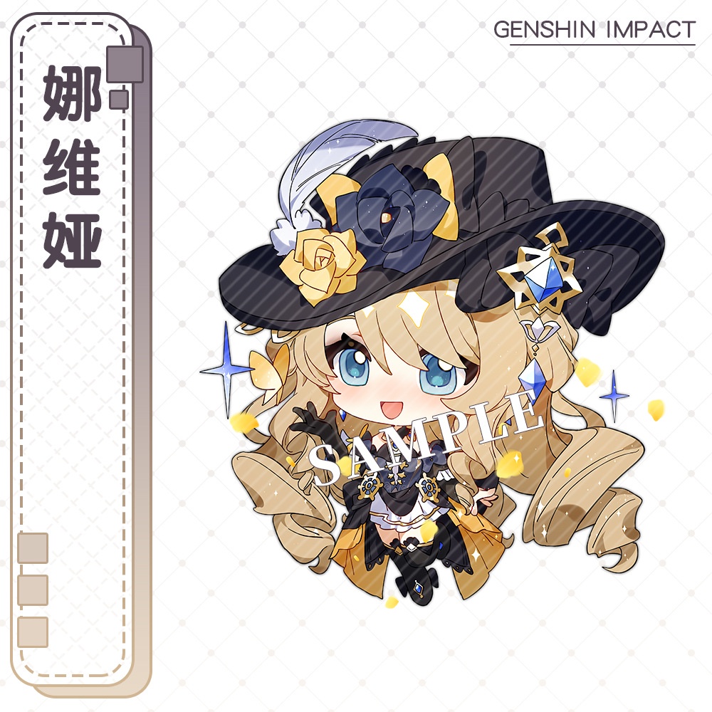 Genshin Móc Khóa Hai Mặt Bằng acrylic Cho Học Sinh