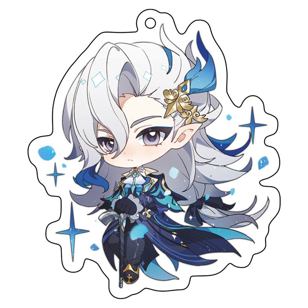 Genshin Móc Khóa Hai Mặt Bằng acrylic Cho Học Sinh